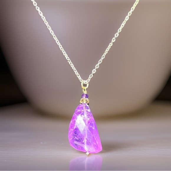Jewelry - Genuine Amethyst Pendant Necklace!